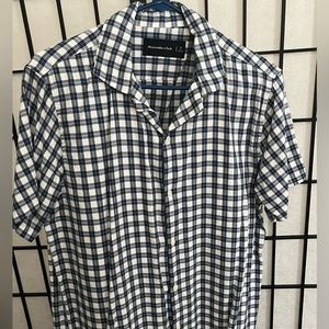 Abercrombie Men’s Gingham Short Sleeve Shirt Small